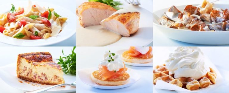 Các sản phẩm kem sữa tại thị trường Pháp