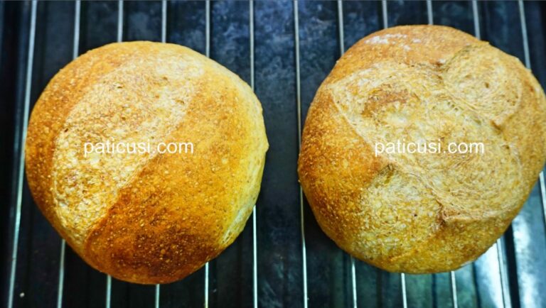 Bánh mì vỏ giòn vị nguyên cám không cần nhồi bột