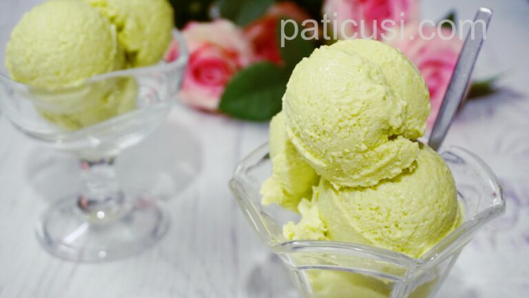 Kem bơ không dùng máy làm kem - Avocado ice cream